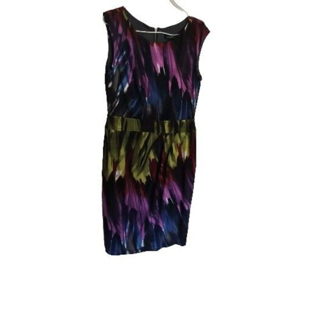 Cheetah Dress Women Size 6 Multicolor